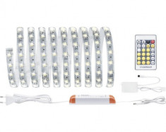 Banda LED MaxLED 3m 20W, incl. transformator si telecomanda variator culoare lumina 2700-6500K foto