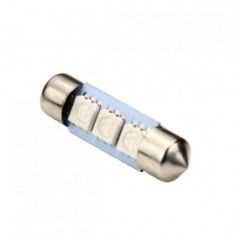 Bec LED SOFIT 39MM 3 SMD 5050 12V ALBA COD: PT64 foto