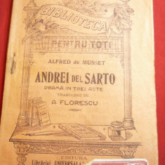 Alfred de Musset - Andrei del Sarto -trad.A.Florescu -BPT 898 ,97 pag