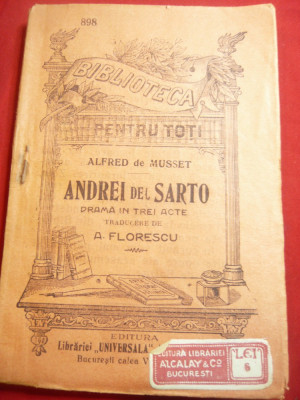 Alfred de Musset - Andrei del Sarto -trad.A.Florescu -BPT 898 ,97 pag foto