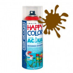 Spray vopsea Maro Inchis Ral 8011 HappyColor Acqua pe baza de apa, 400ml foto