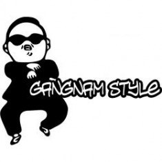 Stickere auto Gangnam style foto