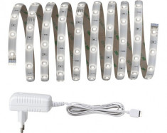 Banda LED YourLED 3m 9,7W, lumina rece, incl. transformator foto