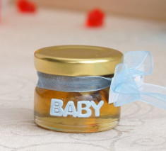 Borcanele miere baby marturii botez BB01F foto