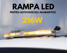 Rampa LED Profesionala pentru agabaritice, omologata EU, 12-24V, putere 216W, cu telecomanda foto