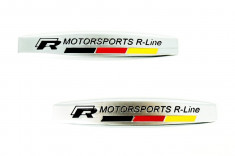 Emblema auto MOTORSPORT R-LINE (reliefata 3D) foto
