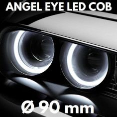 Angel Eyes LED COB - ?? 90 mm, lumina continua, alba foto