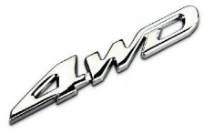 Emblema auto 4WD (reliefata 3D) foto