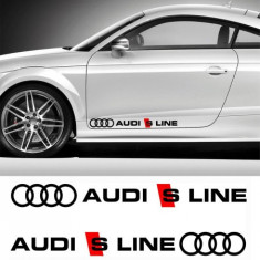 Sticker auto laterale AUDI S LINE (set 2 buc.) foto