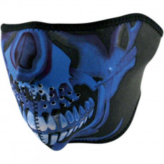 ZanHeadGear Masca Blue Chrome Skull foto