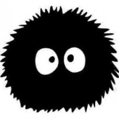 Stickere auto Soot Monster foto