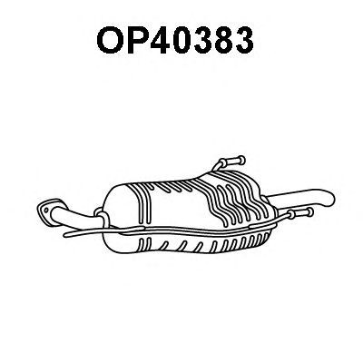 Toba esapament finala Opel Astra F 1.6 i 16V VENEPORTE - OP40383 Toba esapament finala Opel Astra F 1.6 i 16V VENEPORTE - OP40383