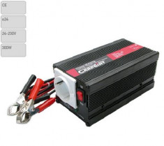 Transformator 24V-230V 300W Convertor auto cu protectii la supra-sarcina baterie descarcata supravoltaj scurt-circuit - BA-510312 foto