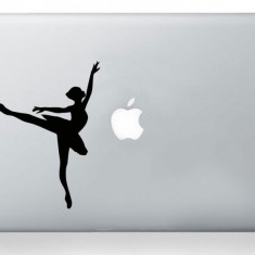 Dancing Ballerina Silhouette Macbook Laptop Sticker foto