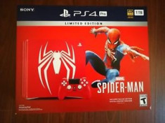 playstation 4 PS4 slim 1TB Limited Edition spider man nou nefolosit SIGILAT foto