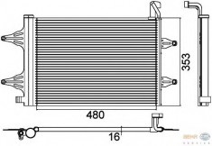 Radiator clima pentru Vw Polo (9n_) 1.2 12V 1.4 16V FSI TDI 1.6 1.8 GTI GTi Cup Edition 1.9 SDI HELLA - 8FC 351 301-531 foto