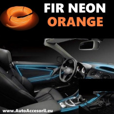 Fir NEON culoare ORANGE (lungime 1M) foto