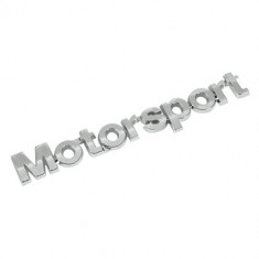 Emblema auto Motorsport (reliefata 3D) - cu banda adeziva foto