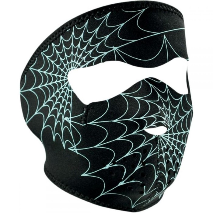 ZanHeadGear Masca Full Face Spider Web Glow In The Dark ZanHeadGear Masca Full Face Spider Web Glow In The Dark
