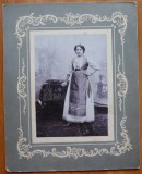 Foto pe carton, Valeria Gusca din Garliste, Goruia, Caras Severin, 1912