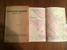 Bucuresti ghid, Lista strazilor, harta orasului 1962, colectie foto