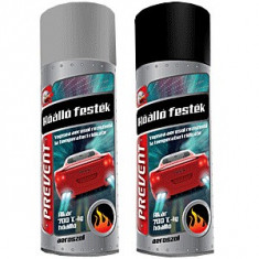 Vopsea termorezistenta aerosol Prevent 400ml - Negru foto