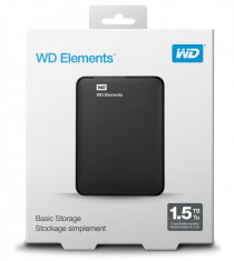 HDD Hard Disk extern WD ELEMENTS 1.5TB nou nefolosit SIGILAT foto