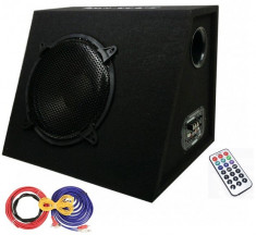 Subwoofer Activ (cu amplificator, kit cabluri, USB, MP3 Player si telecomanda), 600W Voice Kraft VK 12B30 foto