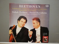 Beethoven &amp;ndash; Violin Concerto /Romances 1&amp;amp; 2 (1989/EMI/RFG) - Vinil/RAR/Ca Nou foto