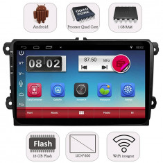 Navigatie GPS Auto Multimedia Audio Video cu Touchscreen HD 9 Inch, Android, Wi-Fi, BT, USB, Volkswagen VW Touran 2003+ foto