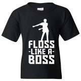 Tricou FORTNITE T-Shirt Floss Like A Boss 9-11 ani + Bratara CADOU !!, YL, Unisex