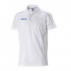 Tricou polo Sparco (POLO) alb foto