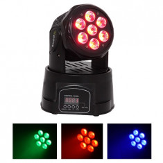 MOVING HEAD 7X10W 4 IN 1 LED RGBW foto