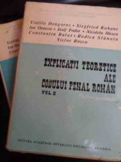 Explicatii Teoretice Ale Codului Penal Roman Partea Generala - Colectiv ,545067 foto