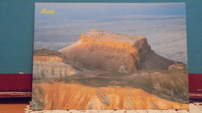 ISRAEL - MASADA - VEDERE AERIANA PANORAMICA - NECIRCULATA. foto