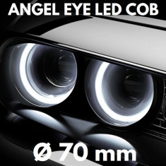 Angel Eyes LED COB - ?? 70 mm, lumina continua, alba foto
