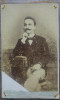 Portret barbat// CDV Fotografia Noua C.P. Zilopolos Bucuresci, Romania 1900 - 1950, Portrete