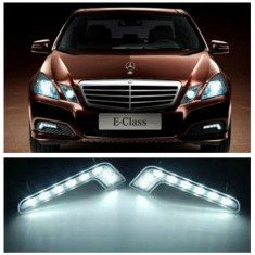 Proiectoare DRL cu 6 LED-uri tip &amp;quot;Mercedes&amp;quot; (A902) foto