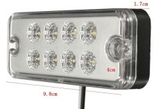 Lampa laterala cu LED 24V Alba 542W24V foto