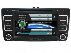 Navigatie GPS Auto Audio Video cu DVD si Touchscreen 7 Inch, Windows 6, Skoda Octavia II Facelift 2009+ + Cadou Card GPS 8Gb foto