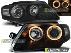 Faruri Angel Eyes cu lupa pentru VW Passat 3C Tuning - Tec - VTT-LPVWC6 foto