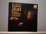 Beehoven &ndash; Symphony 1 &amp; 2 (1964/Deutsche Grammophon/RFG) - Vinil/RAR/Ca Nou, Clasica