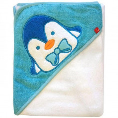 Prosop cu capison 76x76 cm - Bobobaby - Pinguin Alb foto