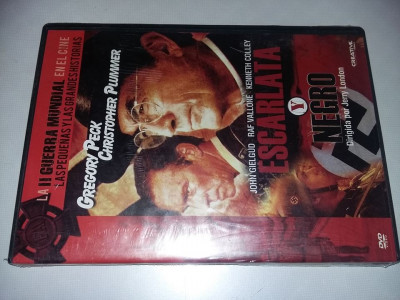 DVD Film Video Sigilat,ESCARLATA Y NEGRO,Gregory Peck,Razboi.ORIGINAL,Colectie foto