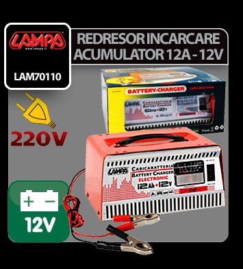 Redresor incarcare acumulator electronic 12A - 12V - IC969 Redresor incarcare acumulator electronic 12A - 12V - IC969