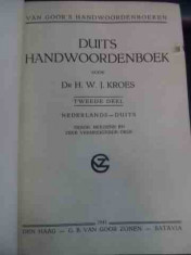 Duits Handwoordenboek Vol I-ii - Dr. H. W. J. Kroes ,545023 foto