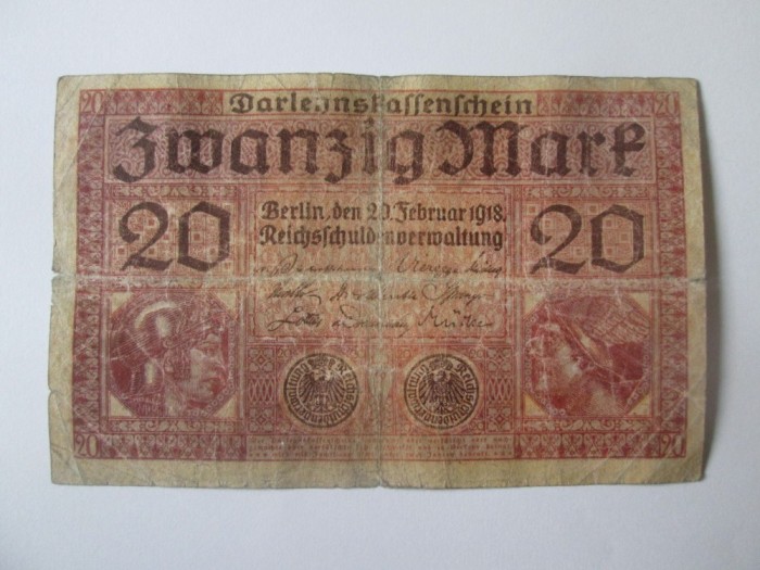 Germania 20 Mark/Marci 1918