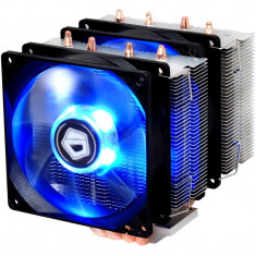 Cooler CPU ID-Cooling SE-904TWIN Blue LED, 2x Vent 92mm, 4x Heatpipe-uri Cupru foto