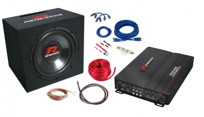 Pachet bass auto (amplificator + subwoofer + kit de cabluri) Renegade 600 W 30 cm - AVL-RBK1100XL Pachet bass auto (amplificator + subwoofer + kit de cabluri) Renegade 600 W 30 cm - AVL-RBK1100XL
