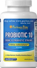 Probiotic 10, 10 miliarde, 120 caps, ultraconcentrat, probiotice foto